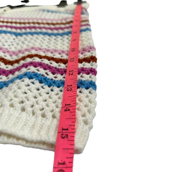 #52- NWT- L*SPACE On The Horizon Crochet Boho Cover Up Shorts Size M Ret$88 - Picture 7 of 8